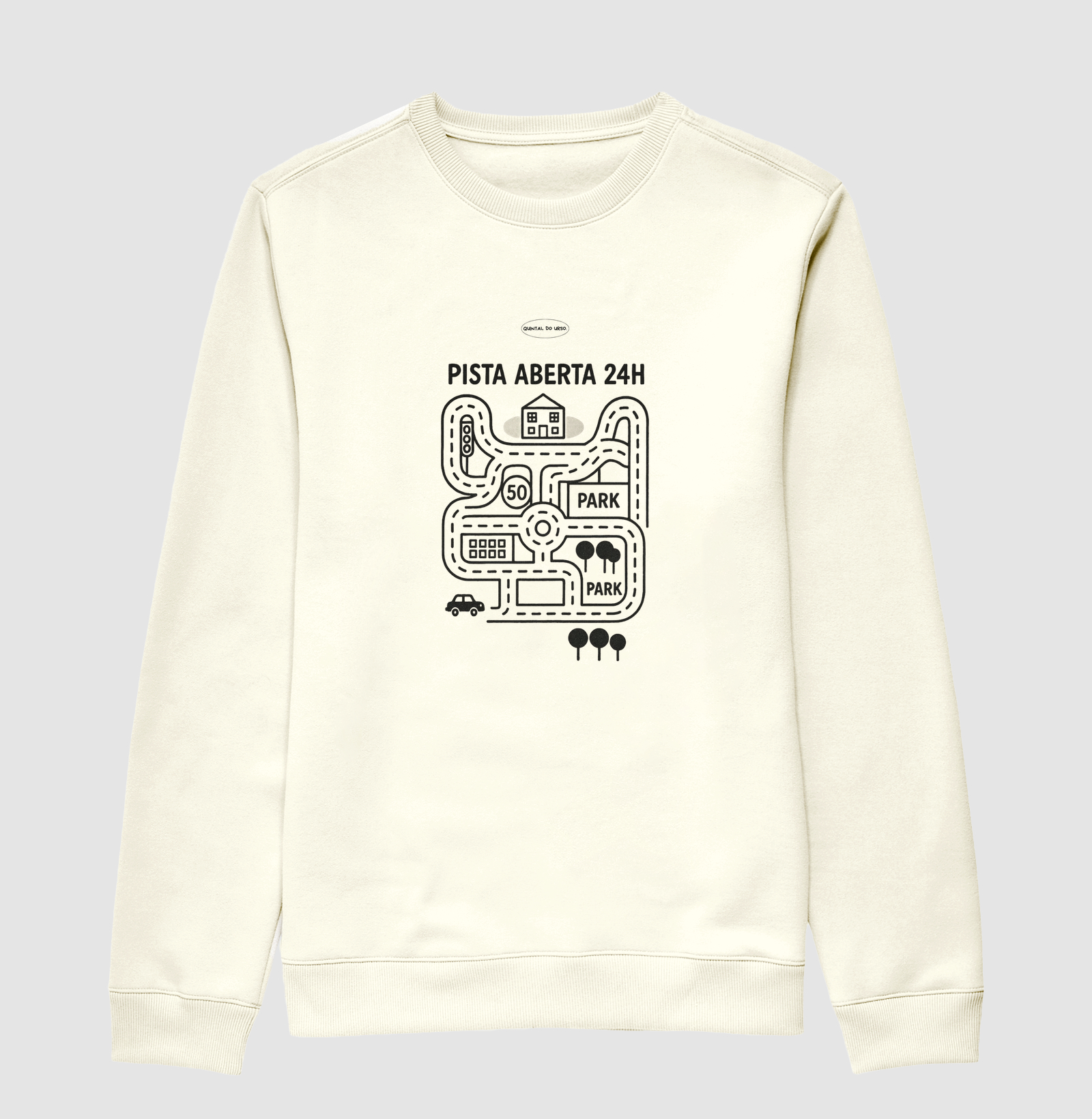 Suéter Moletom pista aberta 24h
