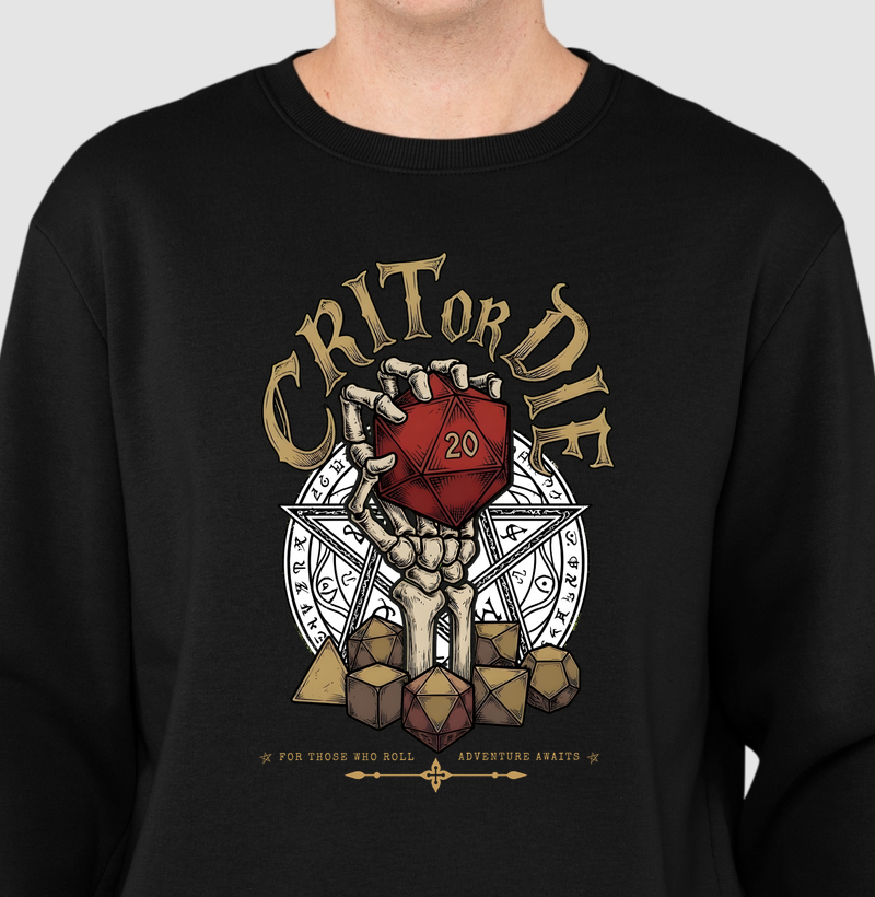 Crit or Die - Suéter Moletom