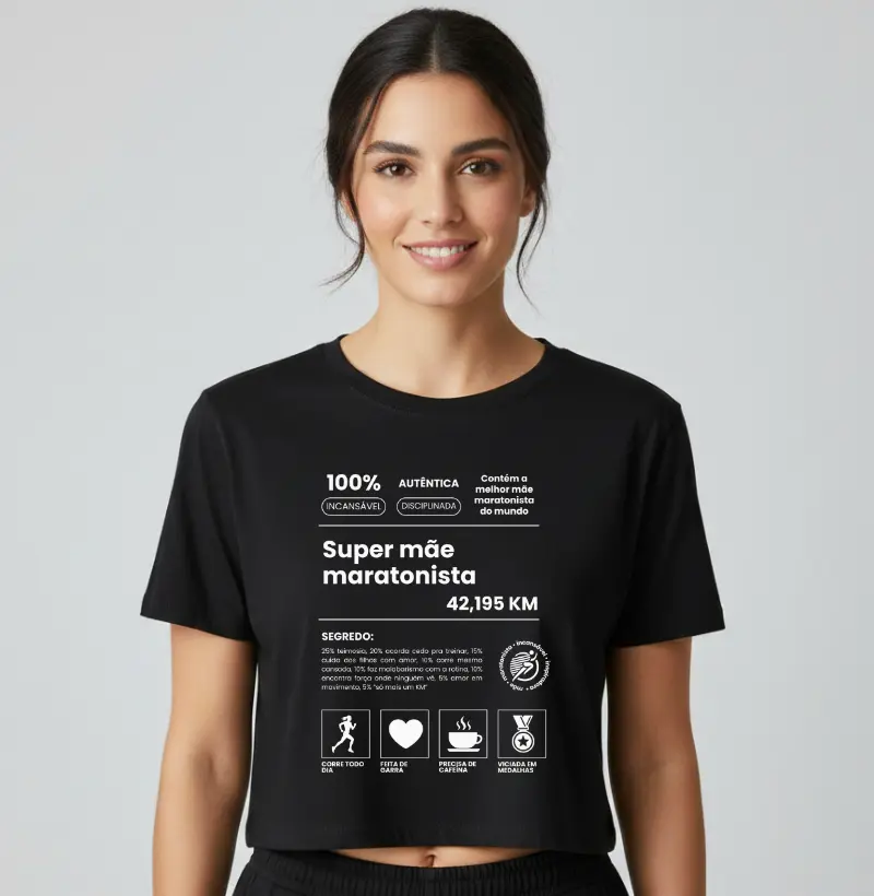 Cropped Corrida - A Super Mãe Maratonista