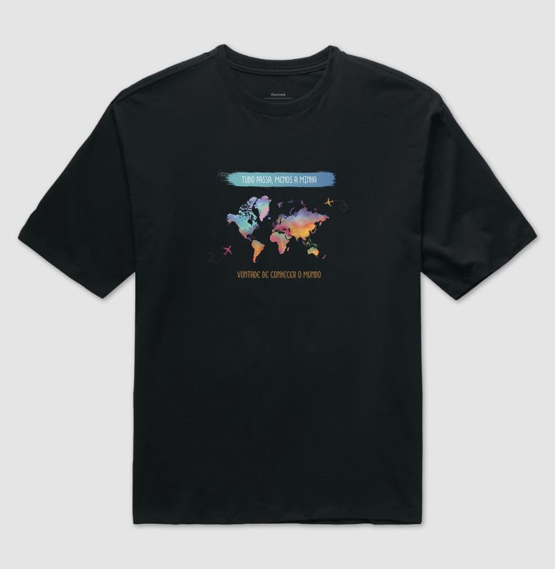 camiseta mapa mundo