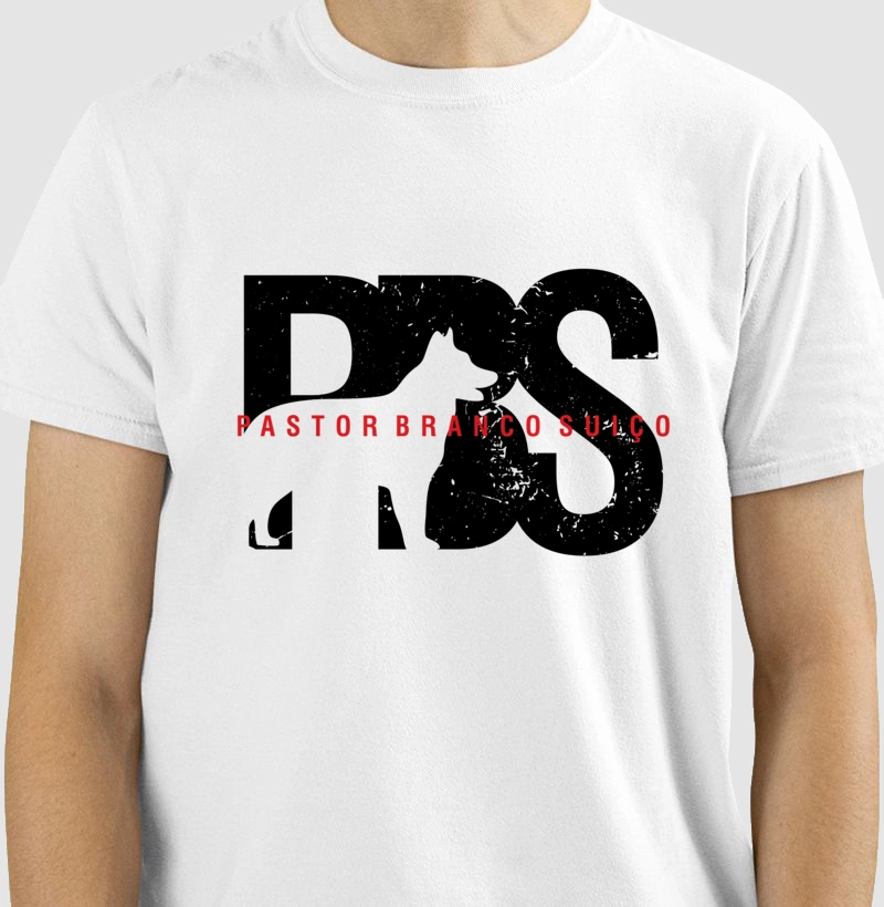 Camiseta Pastor Branco Suiço Sigla