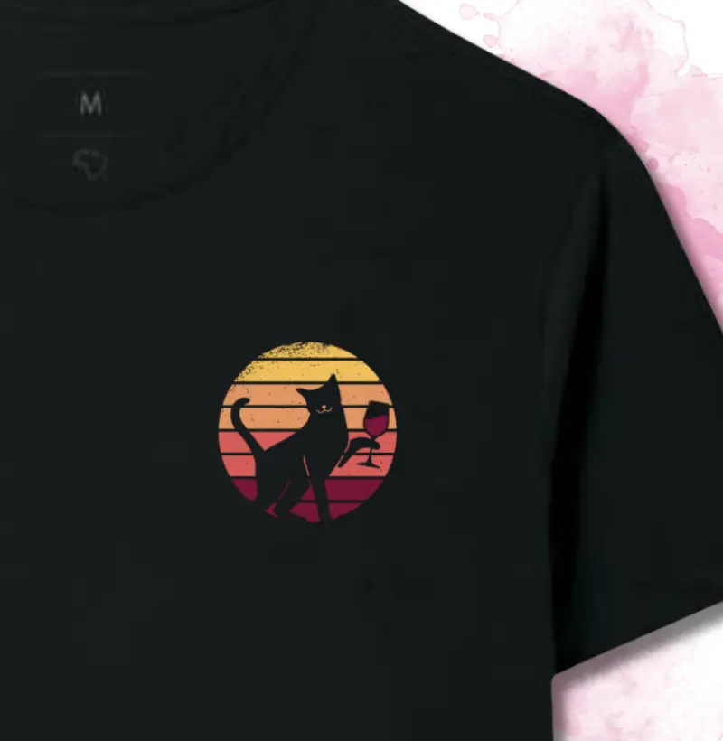 Gato e Vinho Minimal