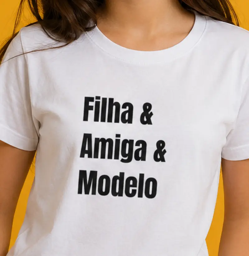 Filha amiga modelo - Camiseta Infantil