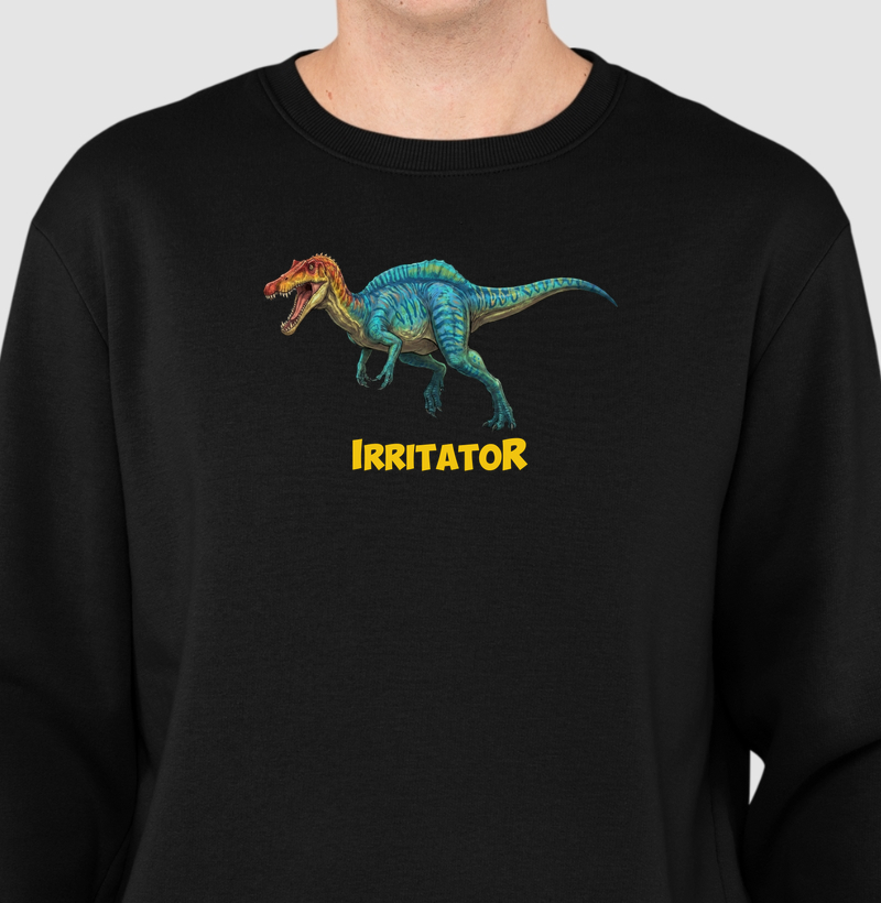 Blusa Dinossauro Suéter Irritator Algodão Premium Dinoloco