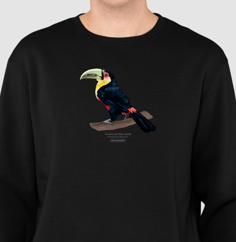 Aves do Brasil - Tucano-de-bico-verde - Moletom