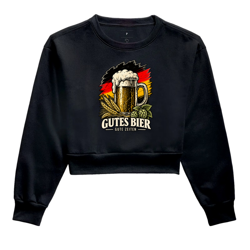 Gutes Bier — Gute Zeiten - Cropped Moletom