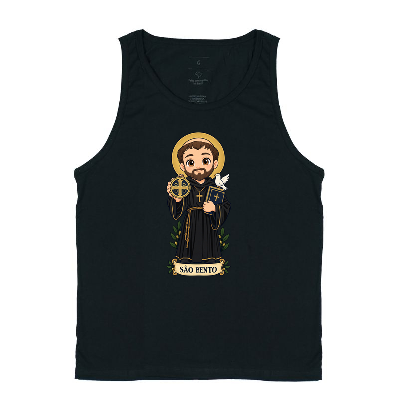 São Bento estilo chibi - Regata