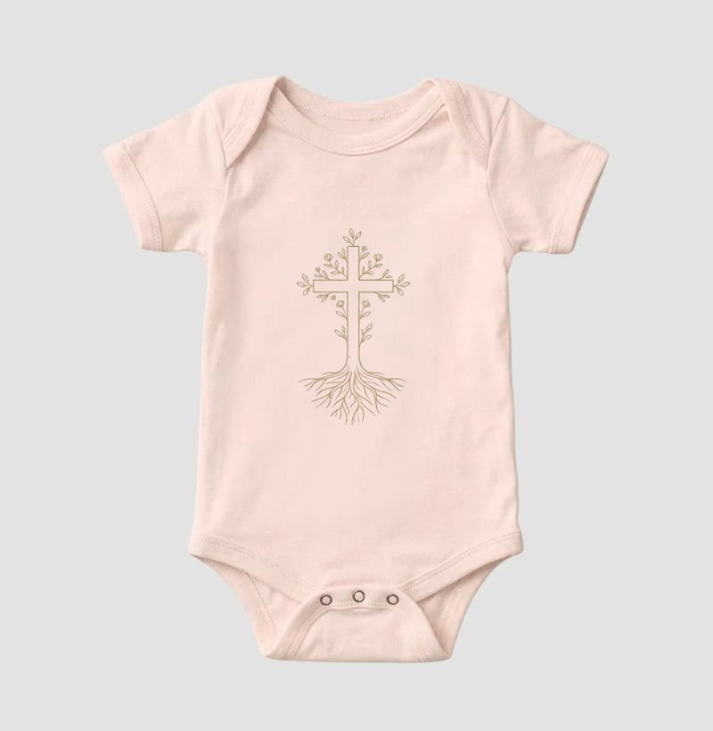 Body Infantil Raízes na Cruz