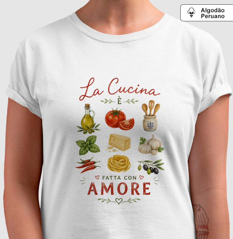 Camiseta Cucina e Amore