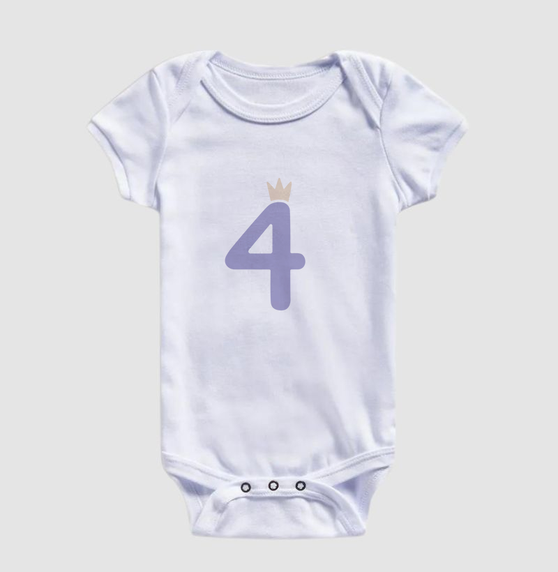 Body Infantil 4 Lilás