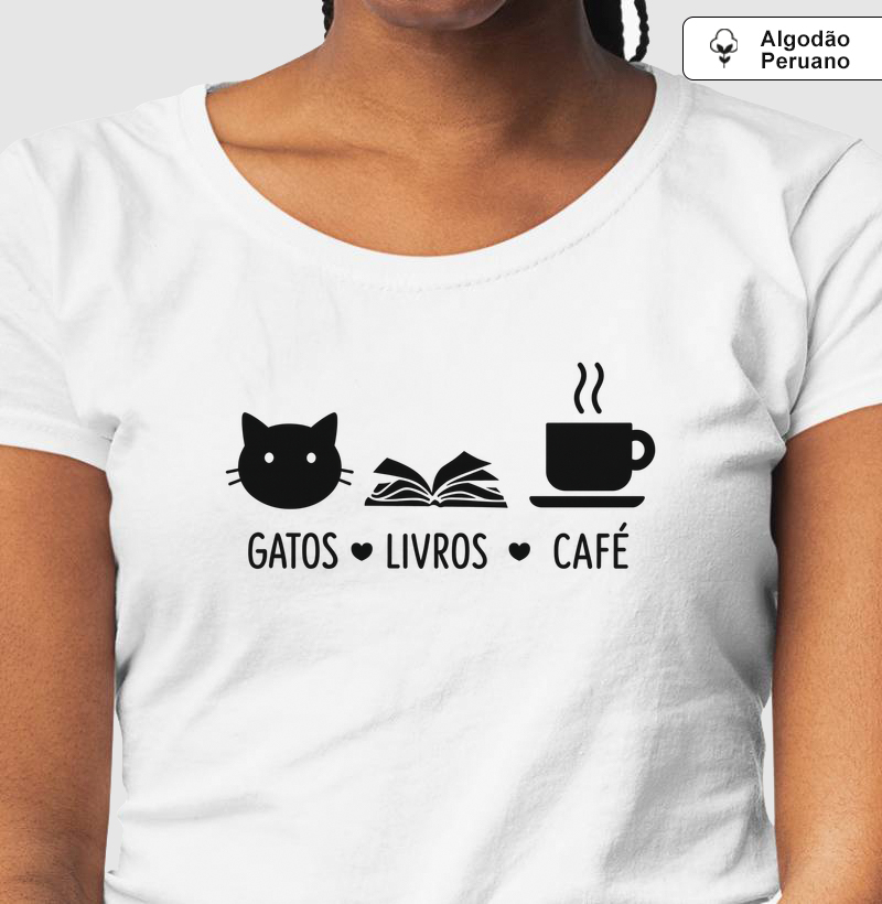 Gatos + Livros + Café
