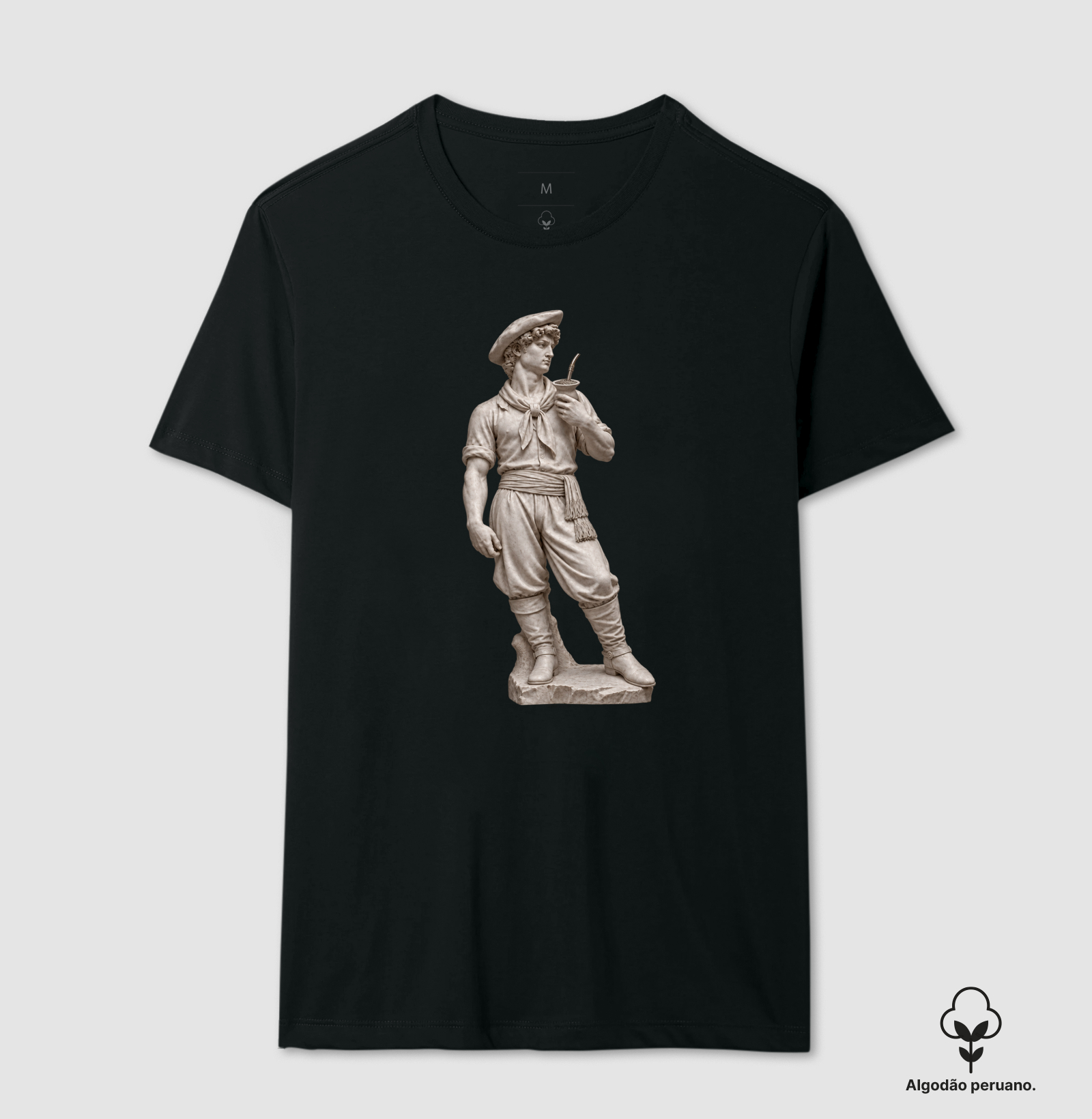Gaúcho de Pedra - Camiseta Algodão Peruano