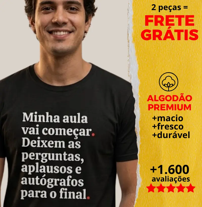 Camiseta Minha Aula vai Começar
