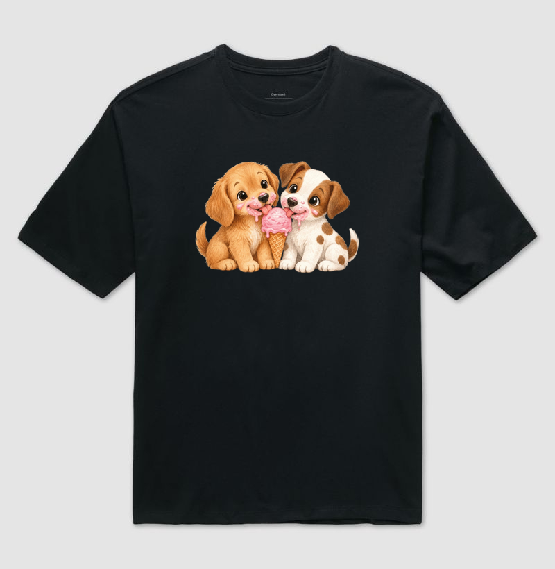 Tomando Sorvete - Camiseta Oversized