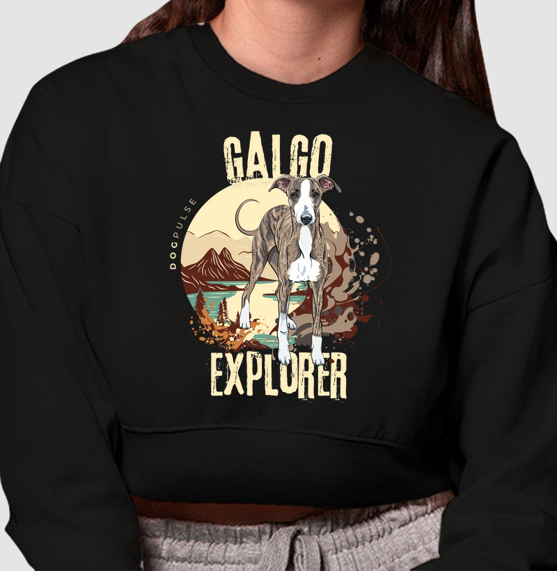 Cropped Moletom Dog Pulse Galgo Explorer – Speed of the Wind