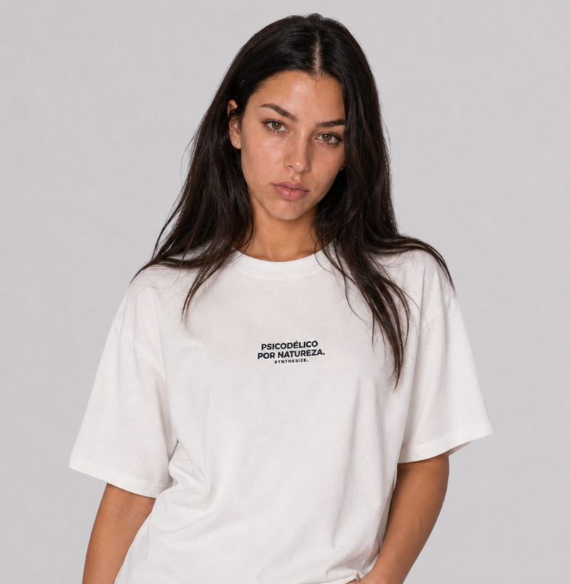 PSICODÉLICO POR NATUREZA — Camiseta Oversized
