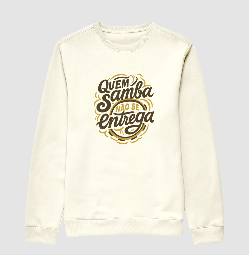 Camiseta Original Quem Samba não se Entrega