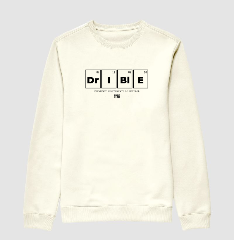 SUÉTER MOLETOM FREE KICK DRIBLE LOGO PRETO