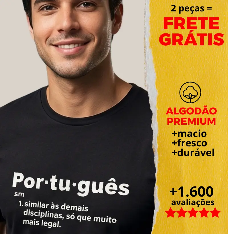 Camiseta Verbete Português