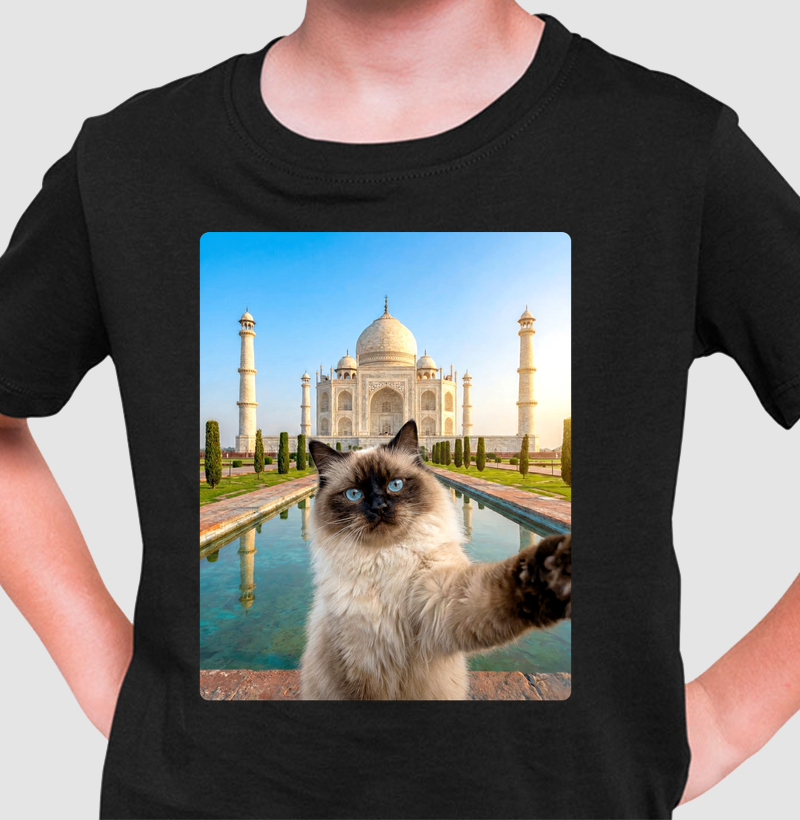 Siamês no Taj Mahal