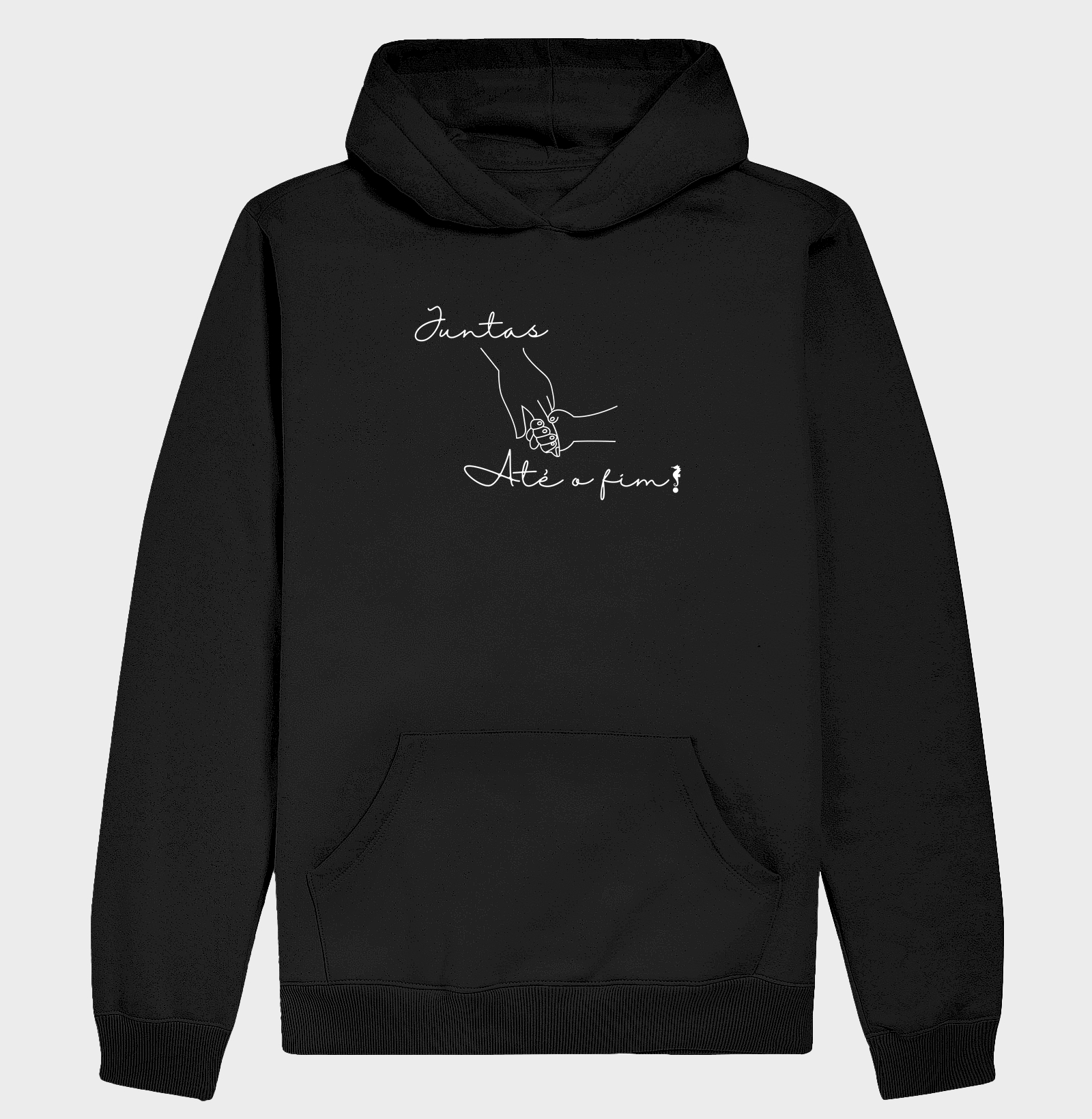 052I | Hoodie Moletom Juntas até o fim...Presente dia das mães