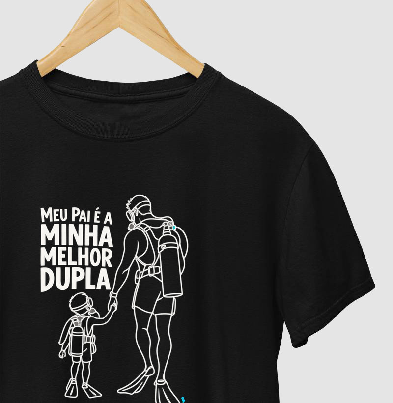 Melhor Dupla - Pai - Camiseta