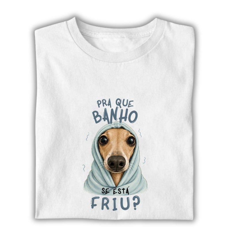 Pra que banho se está friu?