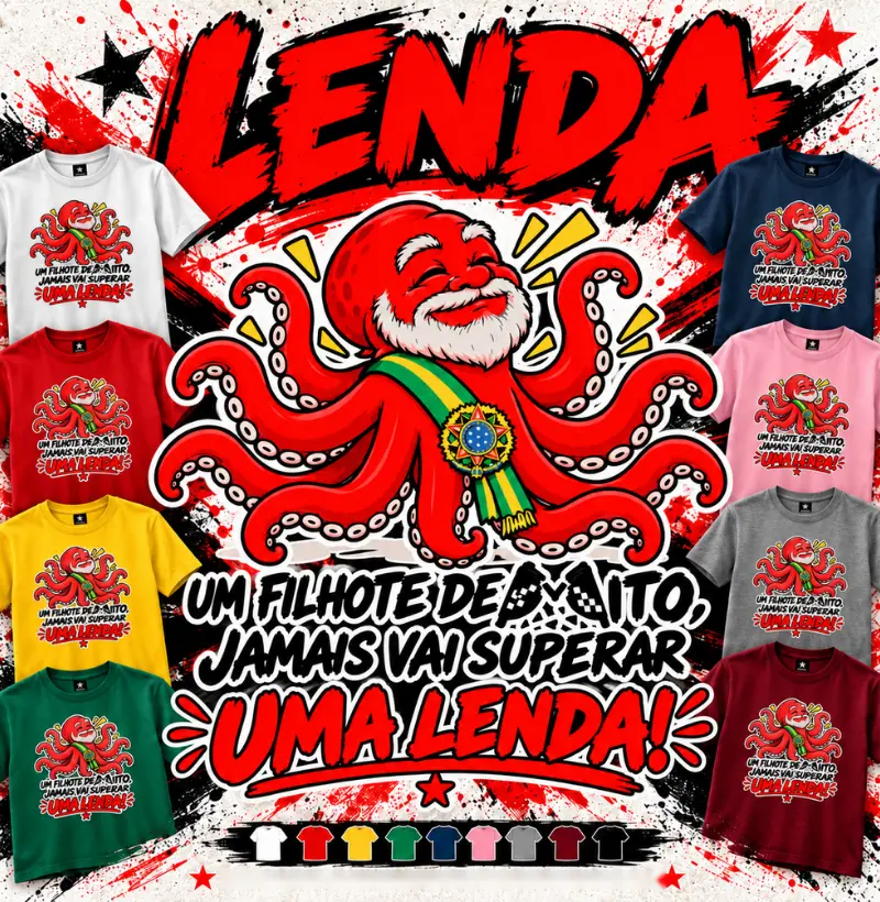 Camiseta Lenda em Algodão