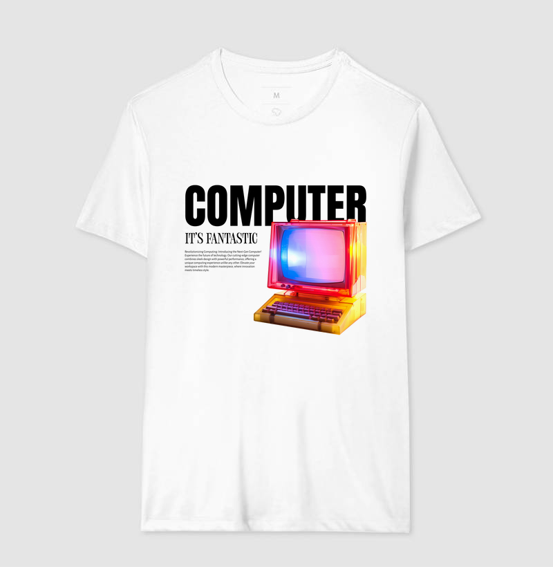 Hello, IBM - Camiseta Retrô para Devs Raiz
