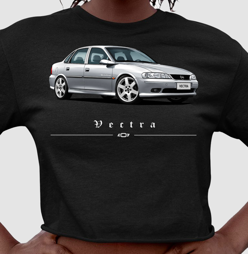Camiseta cropped feminina Vectra