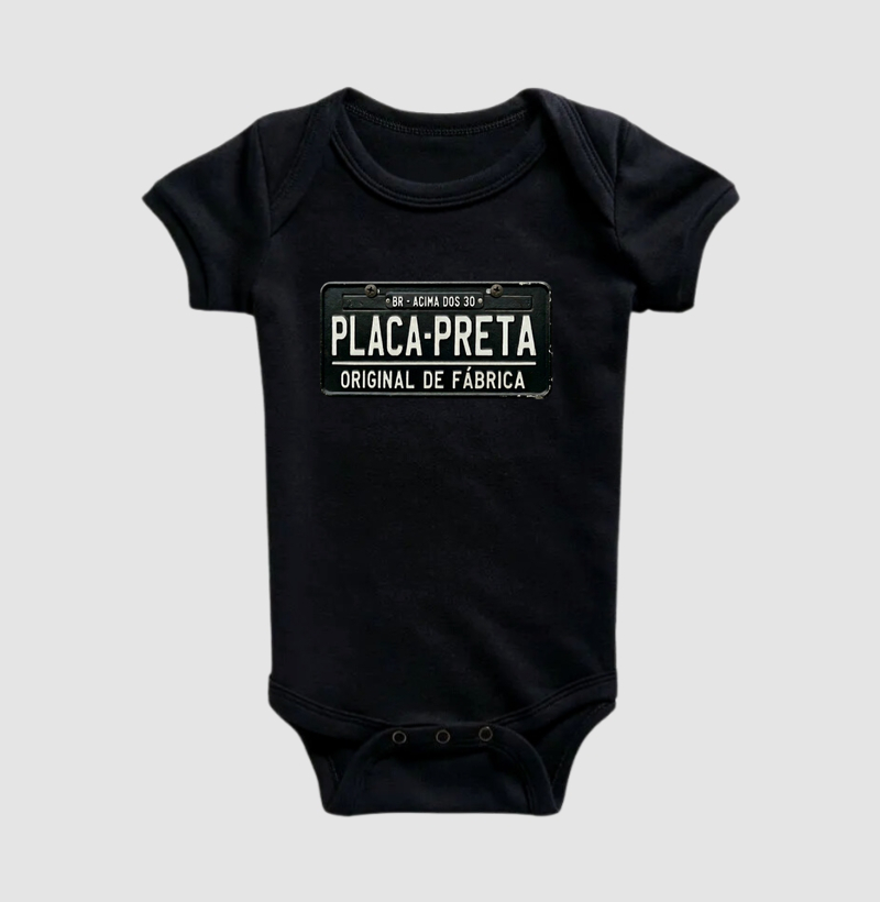Placa Preta | Original de Fábrica | Minimalista