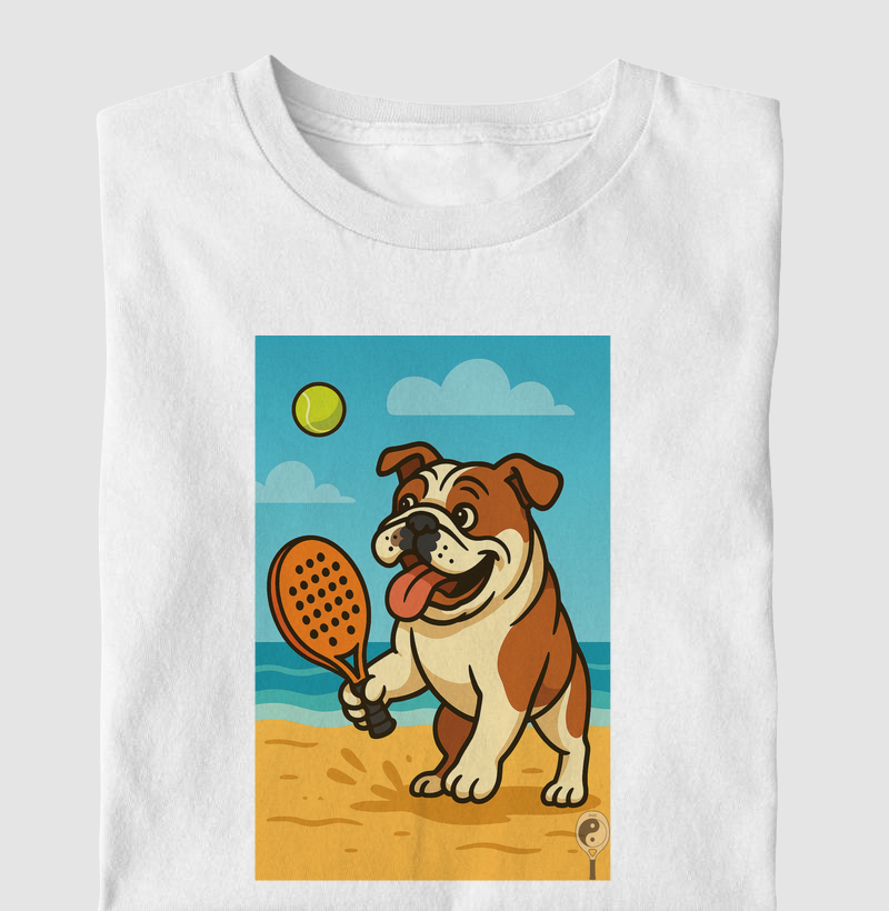 Bulldog Inglês Beach Tennis