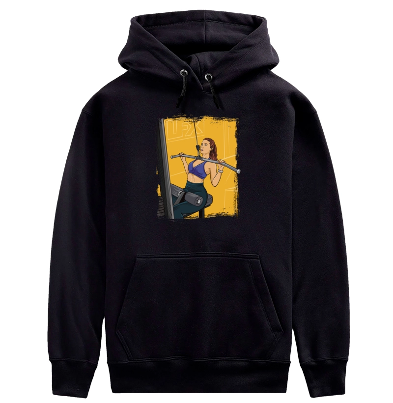 Mulher fazendo Puxada Alta Aberta V01