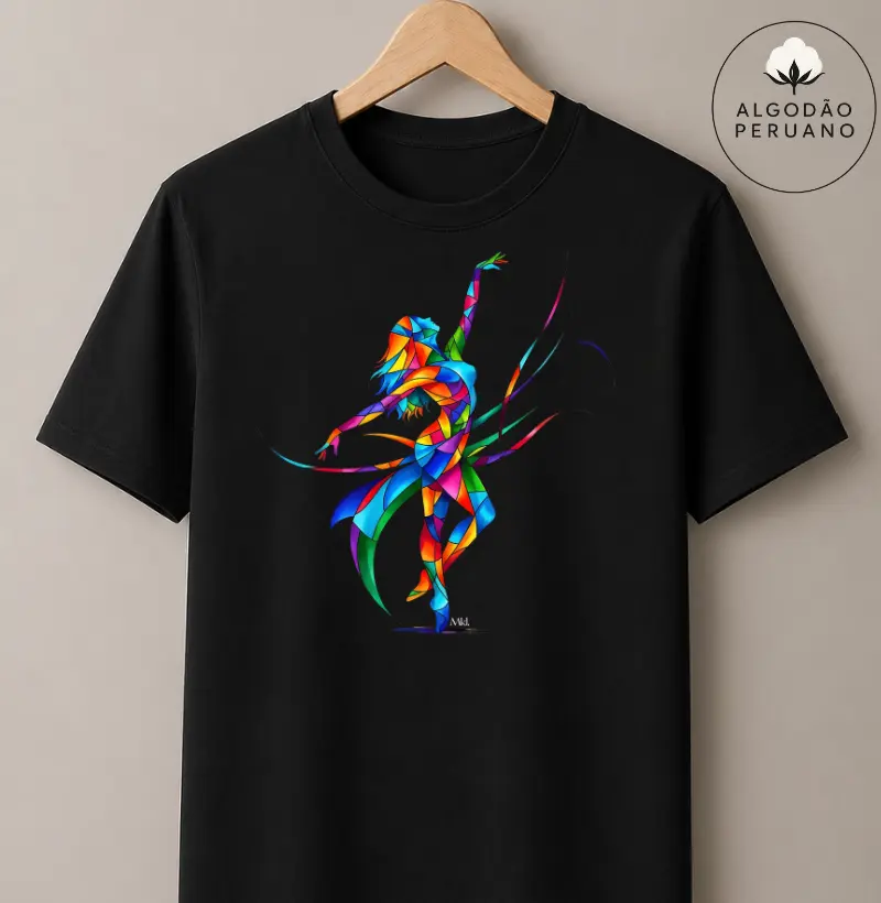 Camiseta Algodão Peruano - Ritmo em Cores
