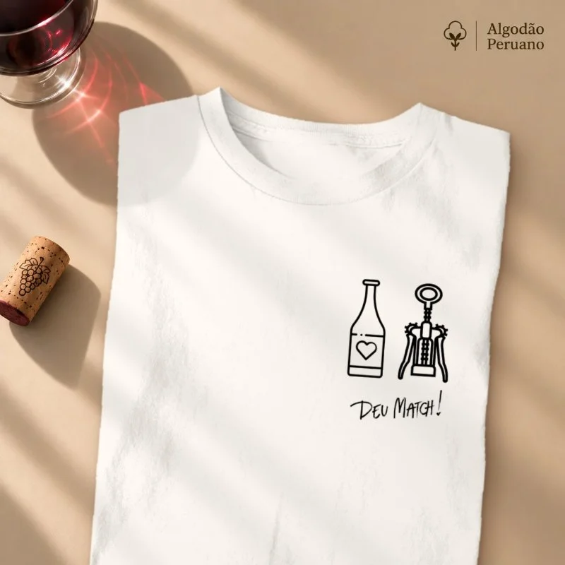 Camiseta Vinho - Deu Match