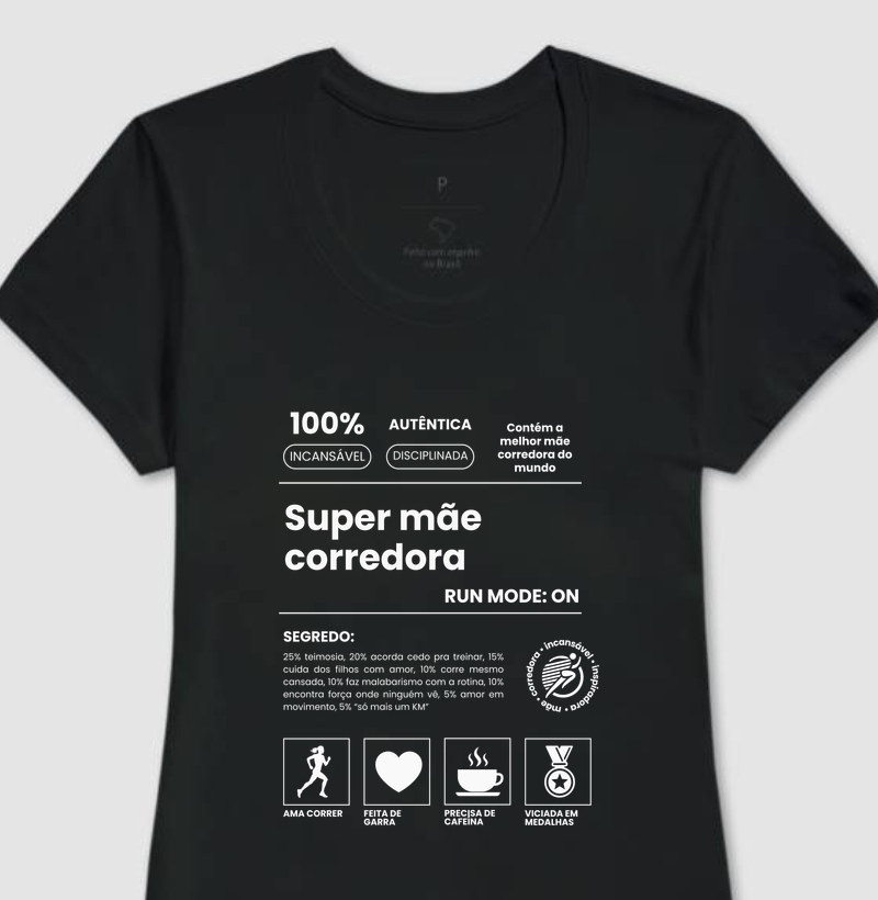 Camiseta Corrida - A Super Mãe Corredora