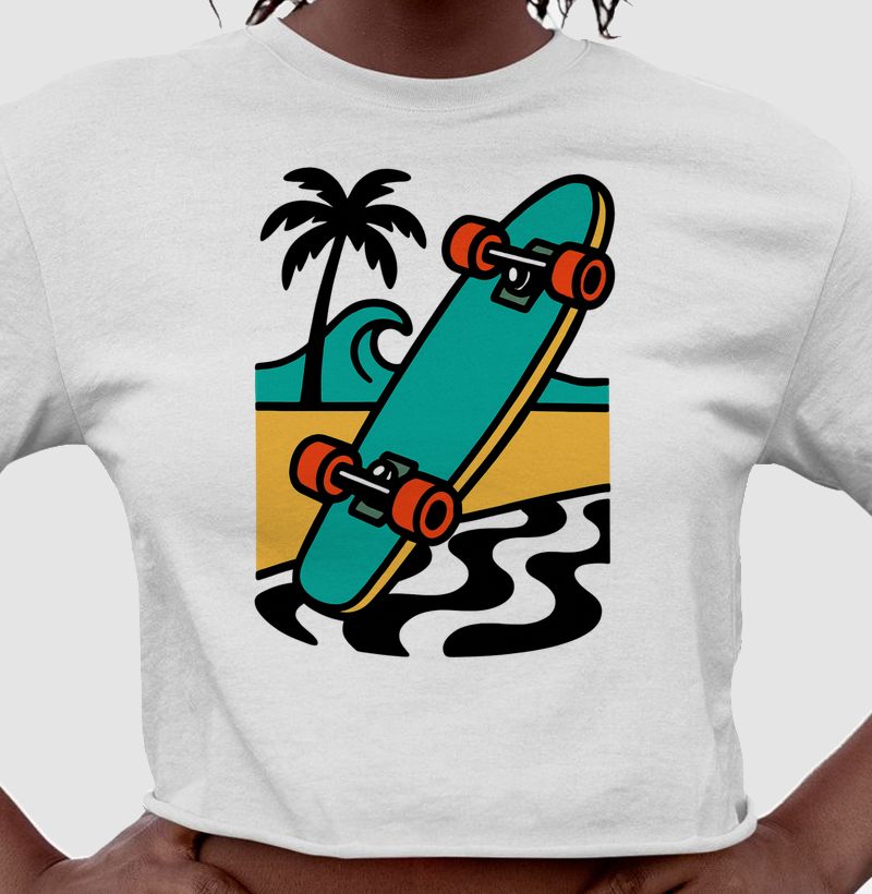 Cropped Skate Calçadão — Praia & Orla | Posto80
