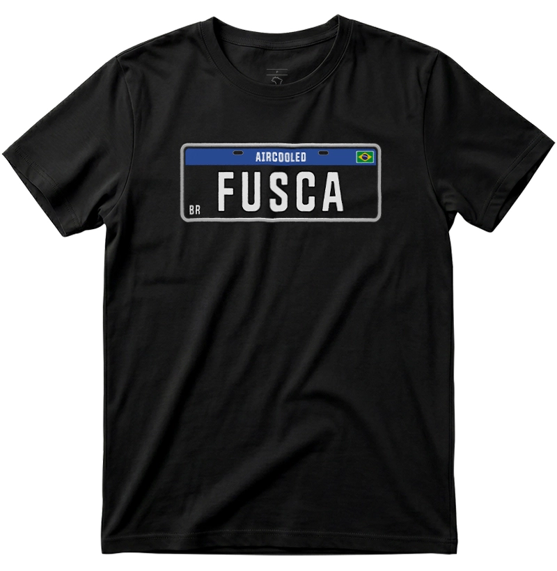 Fusca Placa Preta - Camiseta