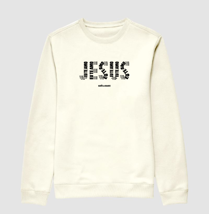 JESUS EU TE AMO - Suéter Moletom