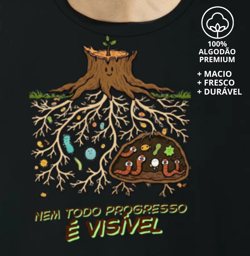 Camiseta Nem Todo Progresso é Visível
