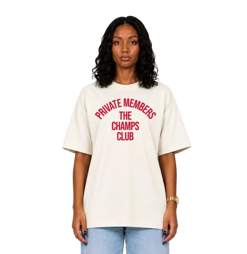 Camiseta Oversized Unissex Members Classic Red