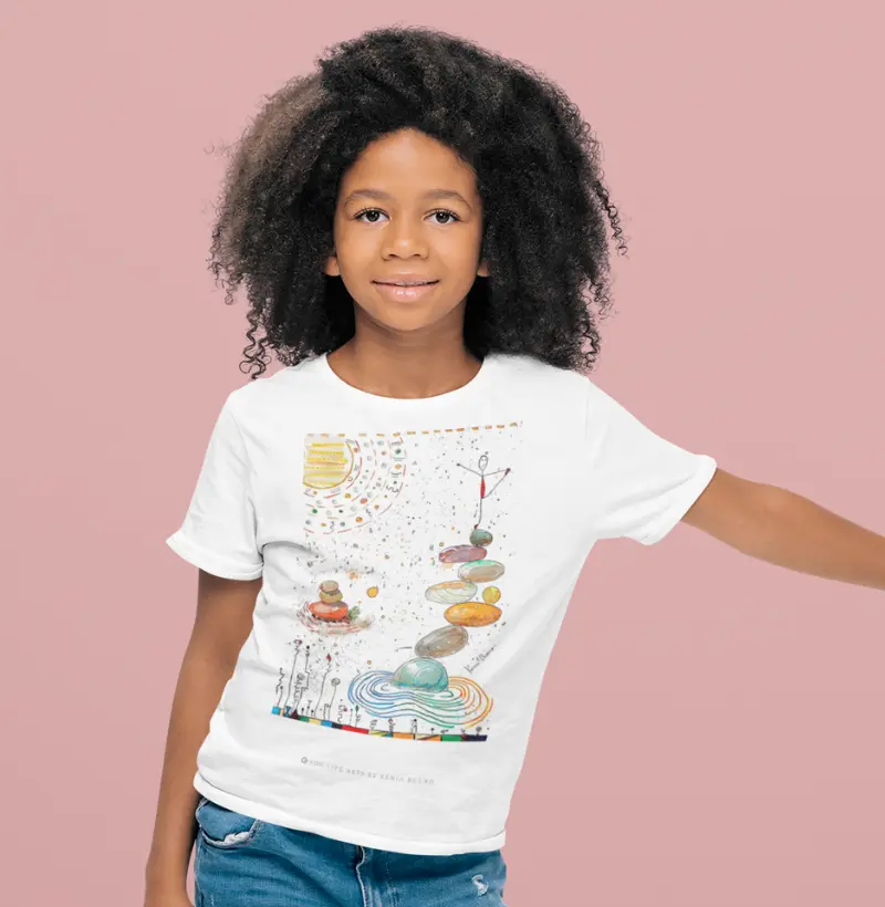 Camiseta Infantil Equilíbrio by Kênia Bueno
