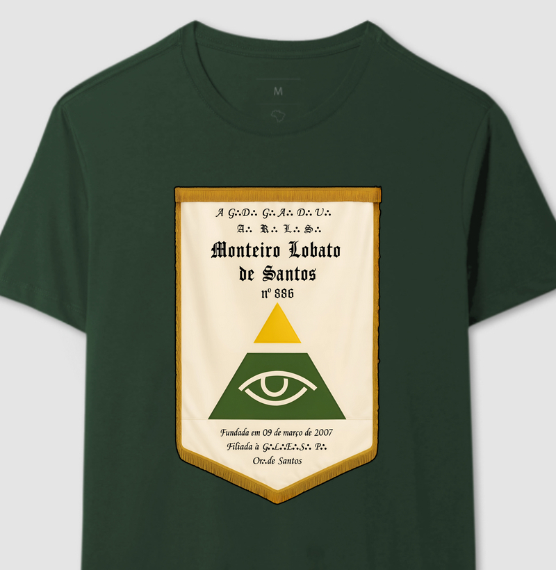 Camiseta ARLS Monteiro Lobato de Santos Nº 886 - Mr. GADU