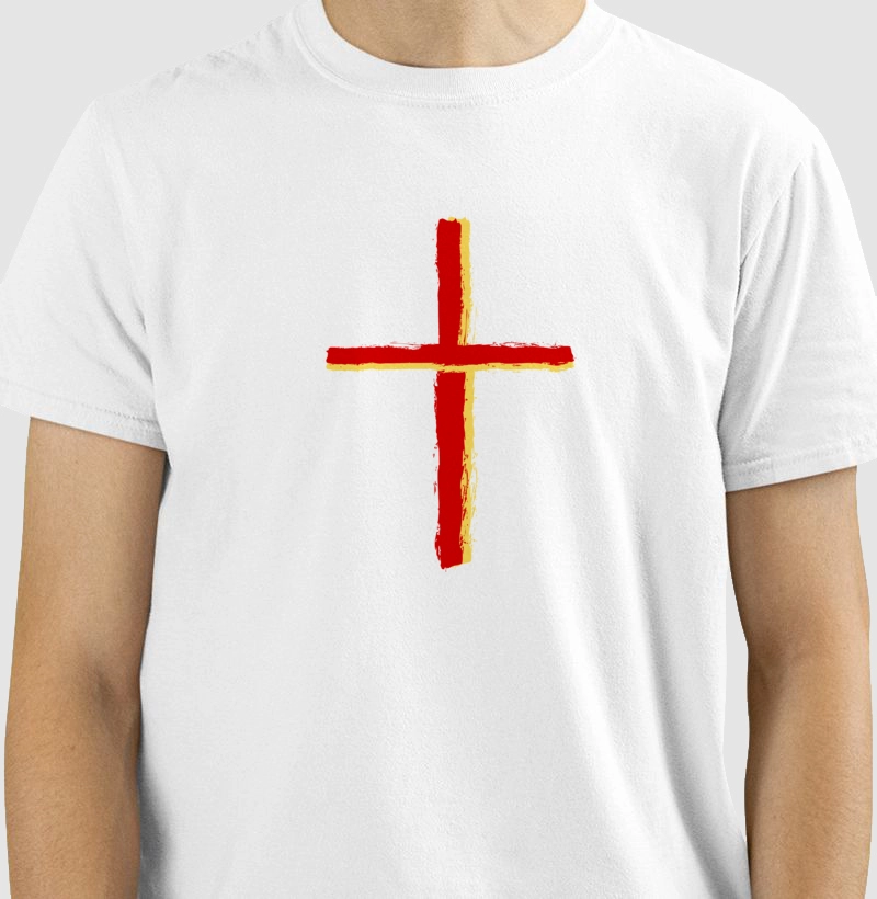 Camiseta Básica de Algodão "Cross"