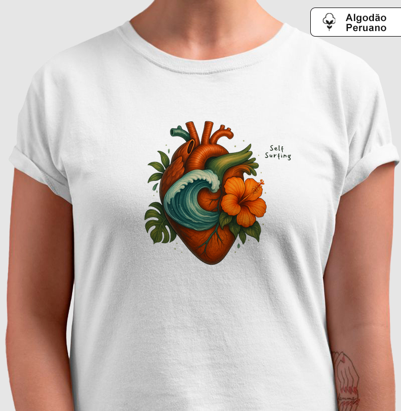 PULSO DO MAR - Camiseta Algodão Peruano