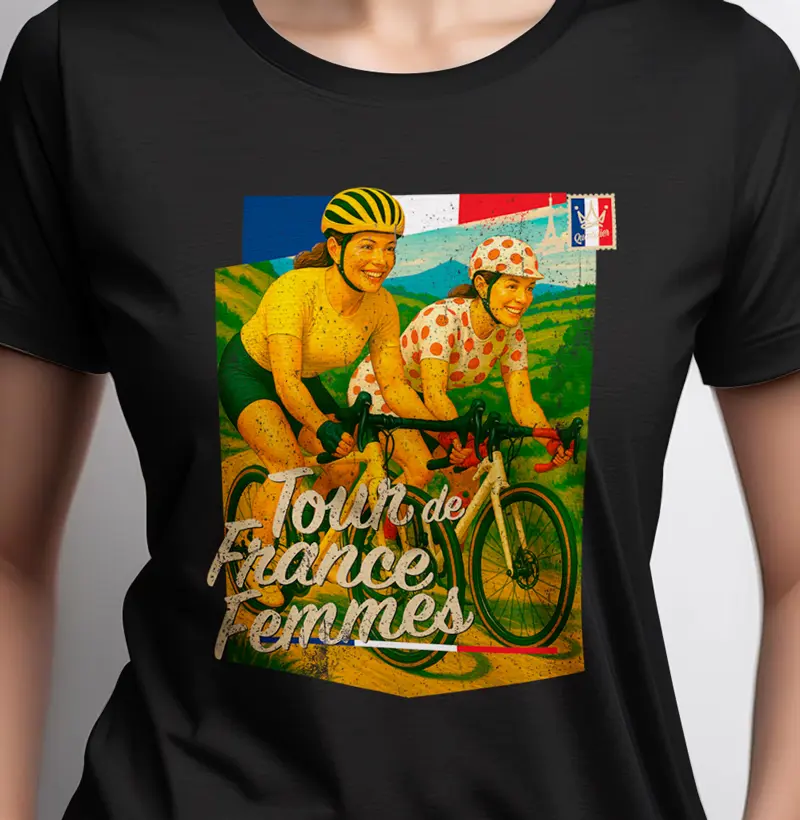 Tour de France Femmes poster retrô