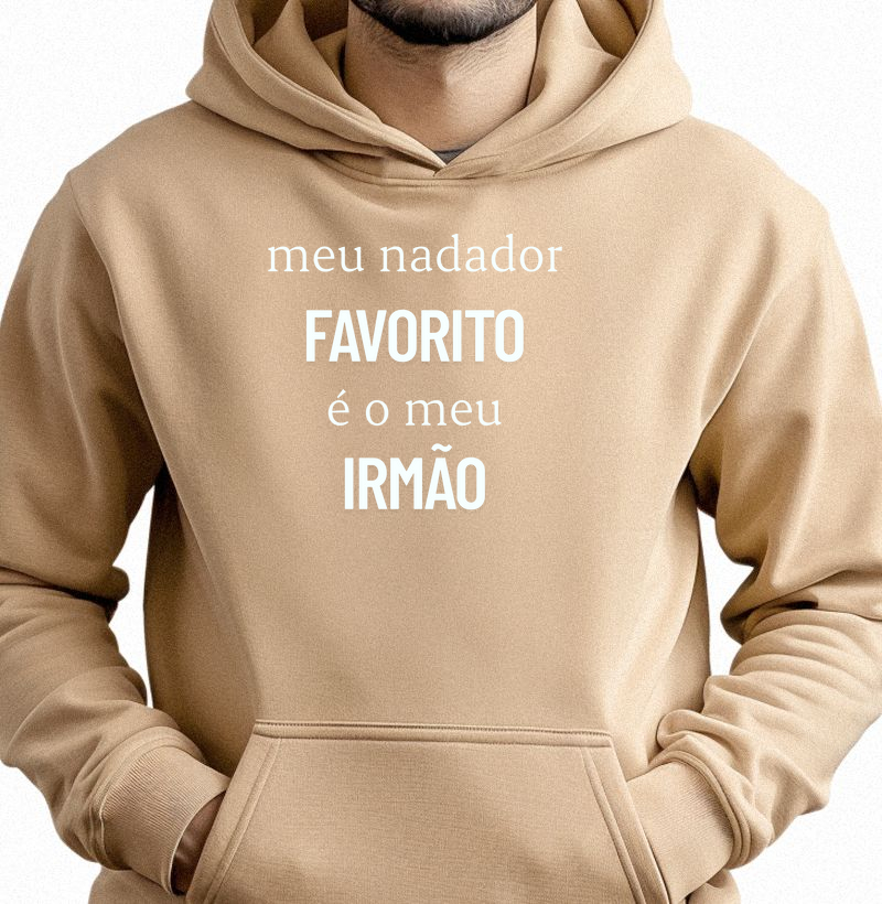 Meu nadador favorito é o meu irmão