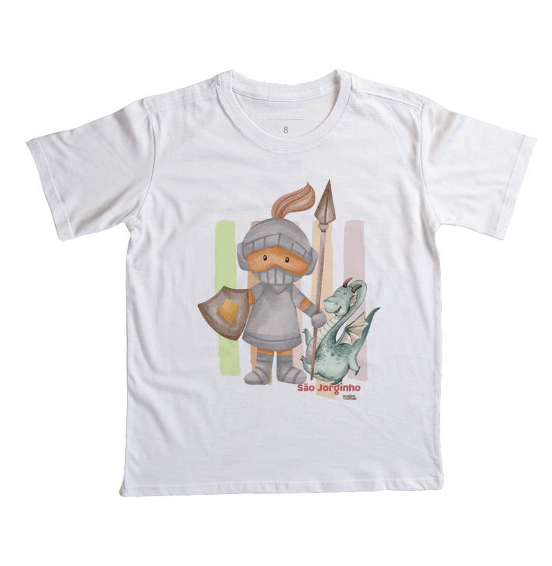 Camiseta Infantil São Jorginho Maria Patuá