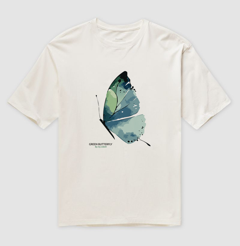 GREEN BUTTERFLY 01 - Oversized