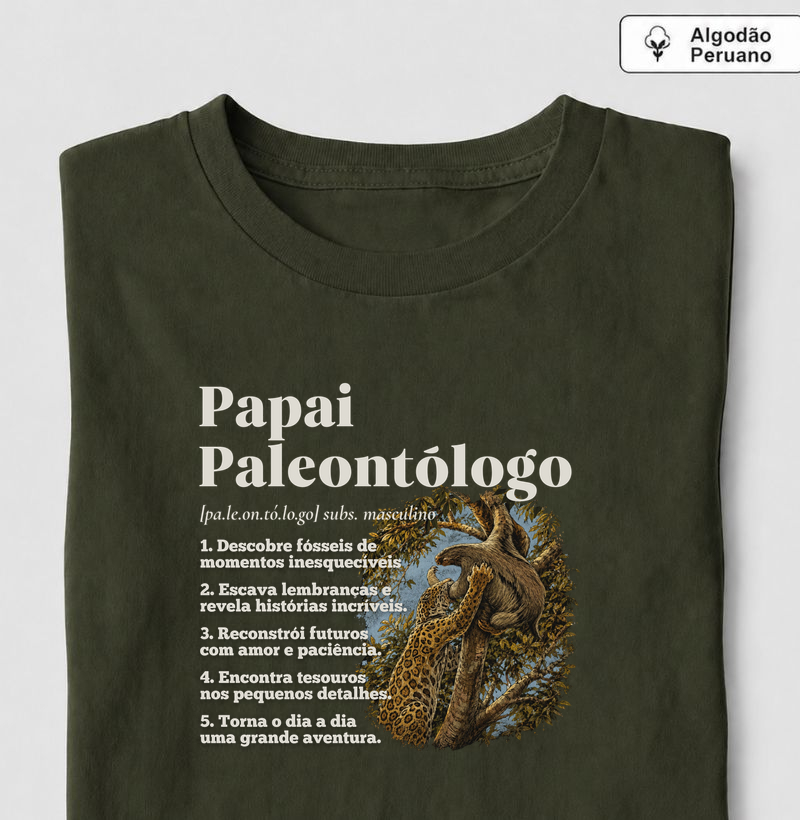 Papai Paleontólogo Algodão Peruano - Todo dia, uma grande aventura